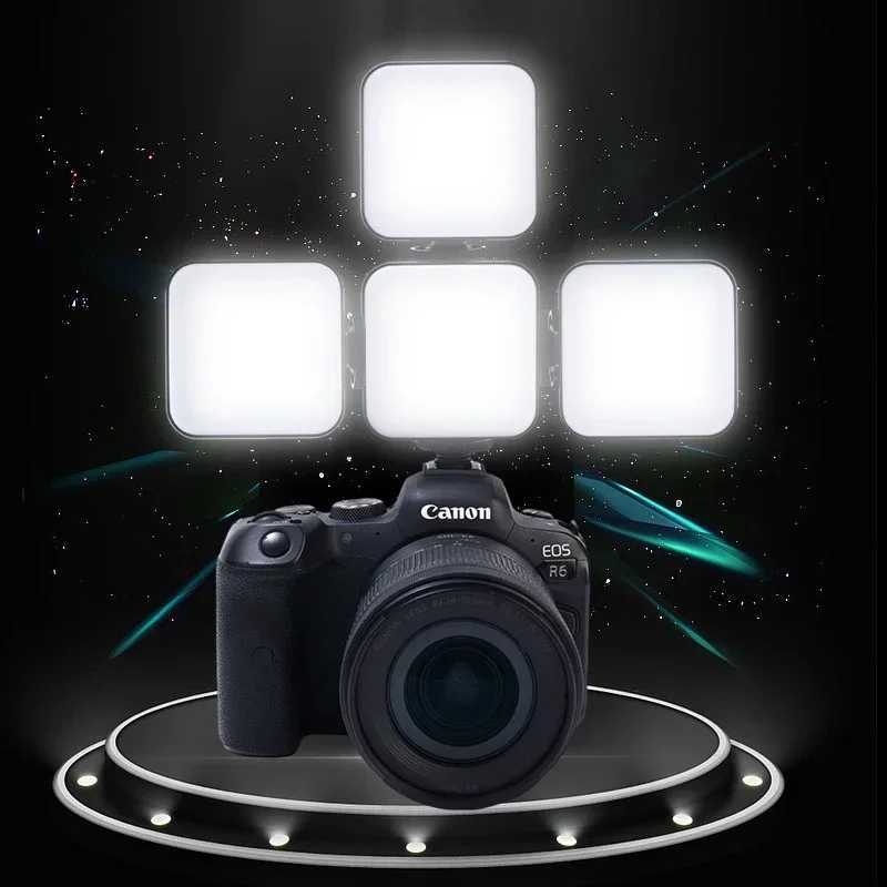 Mini LED Video Fill Light For Camera Phones Laptop Tablet Universal Outdoor Photography Live Broadcast Selfie Flashes Fill LampM251113