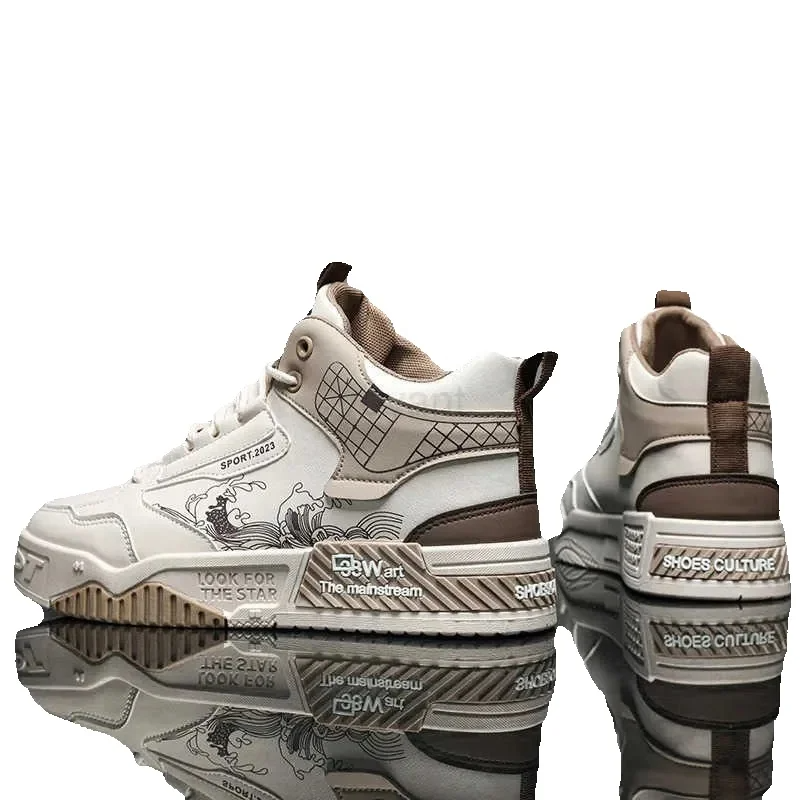 Mens Summer Casual Running Designer Leather Sneakers Outdoor Light Hiking for Men Vcanize Sport Shoes