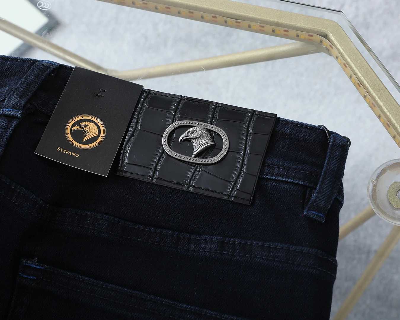 BLLIYOSS Jeans Men FW New comfortable casual elastic High-Quality size30-42 Straight long pants Quality Hardware Eagle Head M251113