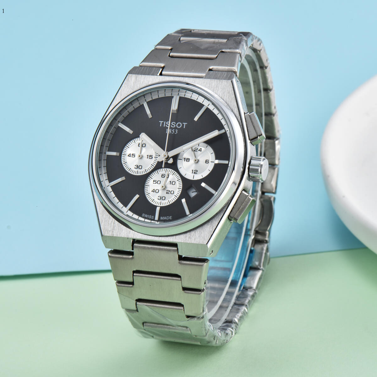 AAA Mens Watch Designer Tissotys Prx Watch Men Tisot Watch Automatic Mechanical Quartz Watch Stainless Steel Waterproof Date Display Butterfly Buckle Strap e02