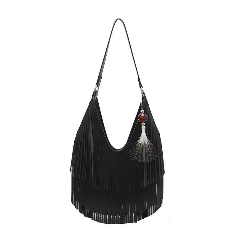 Long Tassels Women handbag Fashion Shoulder Bags for ladies hand bag Soft PU leather casual hobos Crossbody bag female ToteW251112