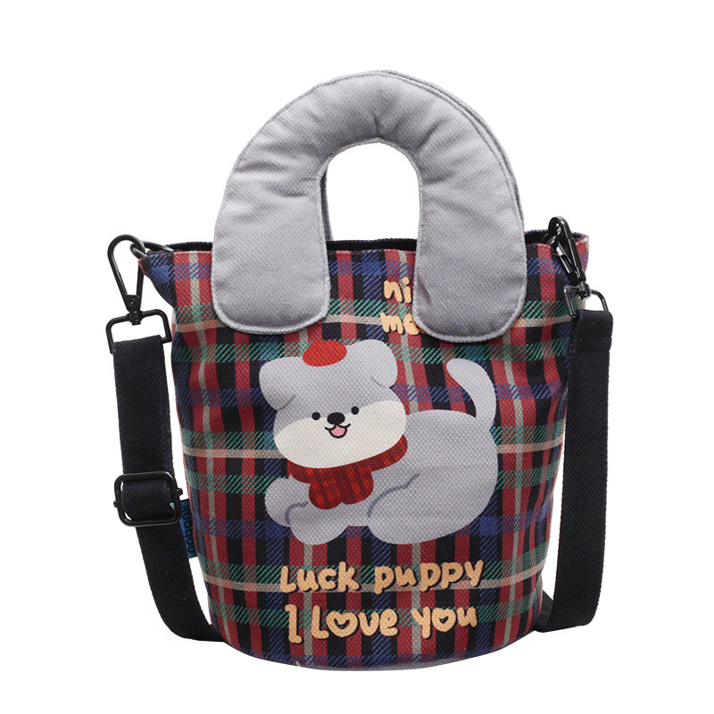 2025S Designer Women S Bag Exquisite Crossbody Illustration Design Funny Graffiti Bucket Bag New Cute Cartoon Casual Handbag