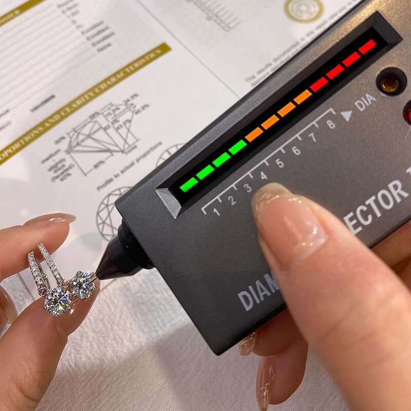 GRA Glamorous 1ct Certified Moissanite Diamond Flower Drop Earrings for Women 925 Sterling Silver Wedding Earrings Fine Jewelry