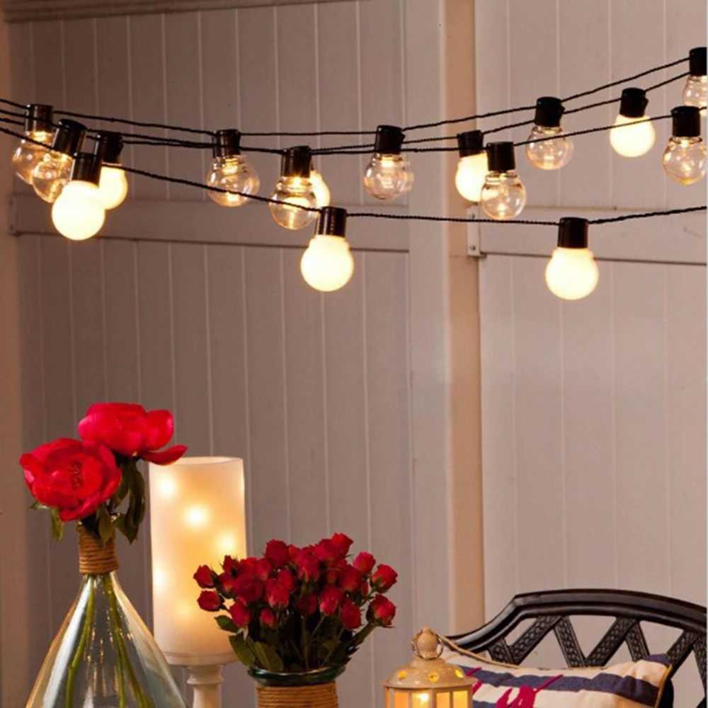 6M/16M Festoon Led Globe Fairy String Lights Christmas Garland Street Bulb Outdoor For New Year Party Holiday Garden Decoration M251113