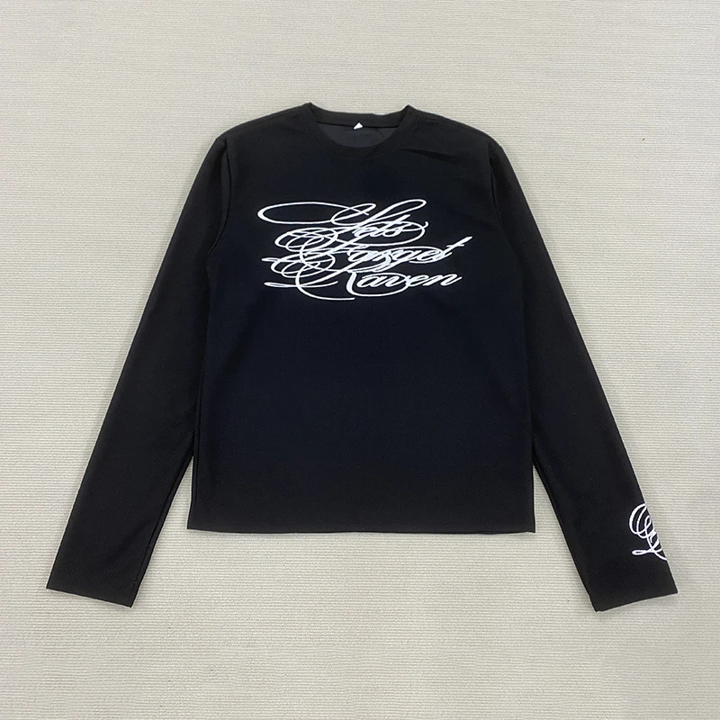 American Dark Retro Y2K Printed Long Sleeved T-Shirt High Street Gothic Trendy Outfit Top for Casual Wear 251113 - view 5