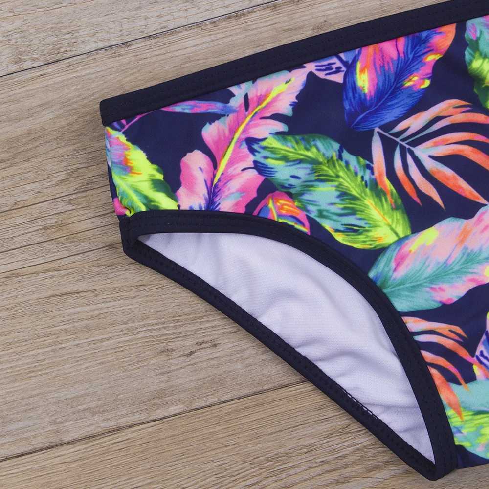 7-14 Years Print Bandage Girls Kids Swimwear Summer Beach Children Swimsuit Biquini Infantil Bathing Suit Kids Girls Bikini SetW251113