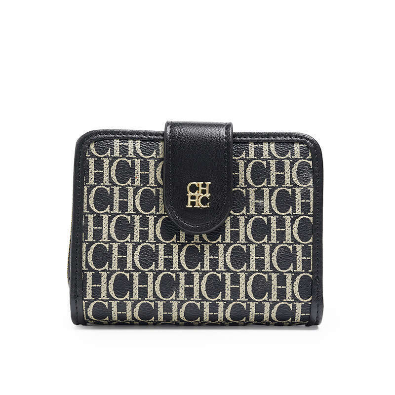 CHHC Women's Compact Card Bag Student Functional And Multi Slot Folding Short Zero Wallet