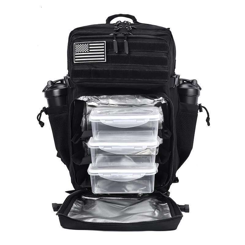 45L Meal Management Backpack For Men Women Tactical Adults Insulated Lunch Athletes Gym Bag Sports Daypacks With Bottle Holder