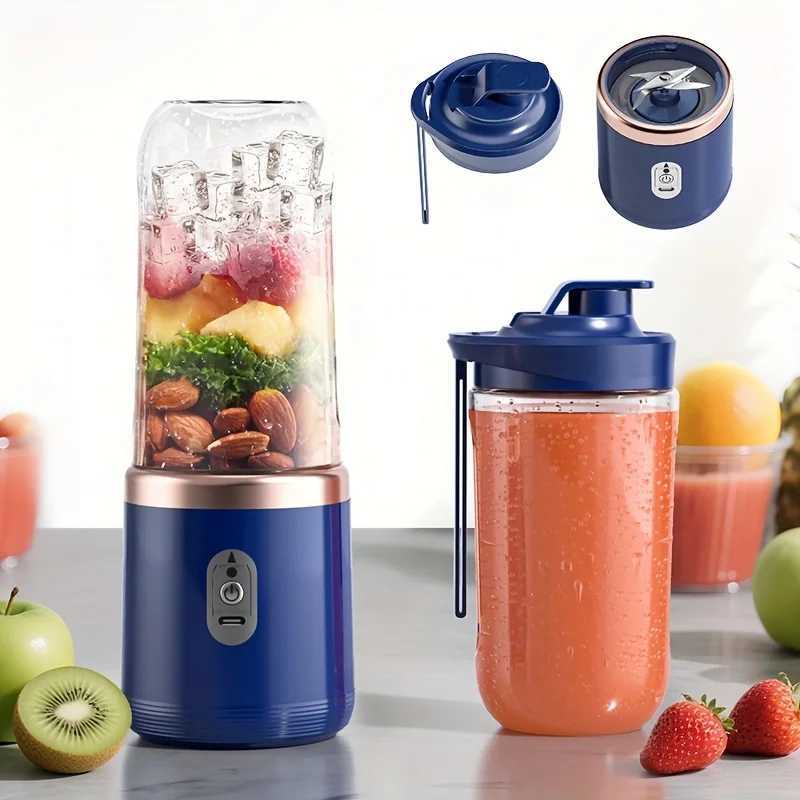 400ml Portable Electric Juicer Double Cup USB Fruit Blender Mixer for Juice Milkshake Smoothie Making Multifunction Juice Maker C251113