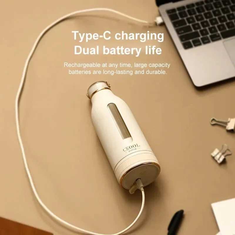 400ML Portable Multifunction Juicer USB Fast Rechargeable Mixer Fresh Fruit Grinder Electric Blender Cup Shakes Smoothie Maker C251113