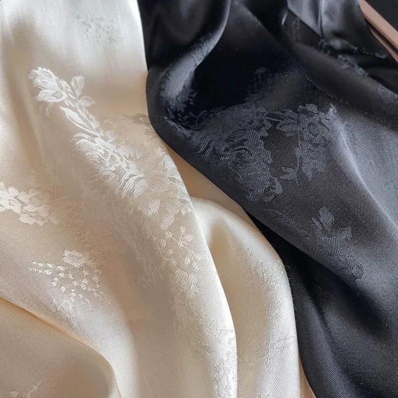 Acetate satin wide leg pants for women in summer silk casual sun protection chiffon floral Chinese style ethnic style pants 250410