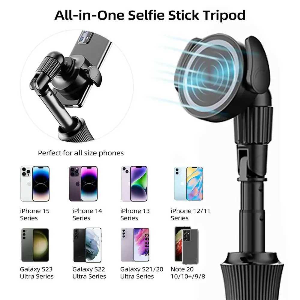 Tripod Magnetic Selfie Stick Phone with Remote Extendable Phone Tripod Stand for Iphone 15 14 13 12 11 10 g PhoneM251113
