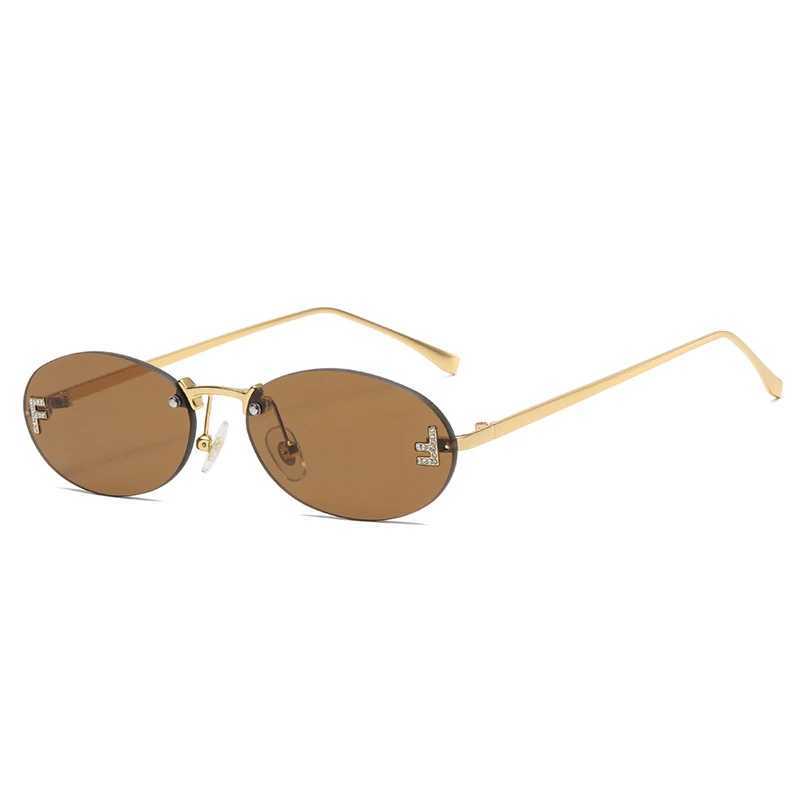 Fashion Big Square Sunglasses Women Luxury Brand Pilot Clear Sun Glasses Female Oversized Half Frame Shades Eyewear RimlessC250412