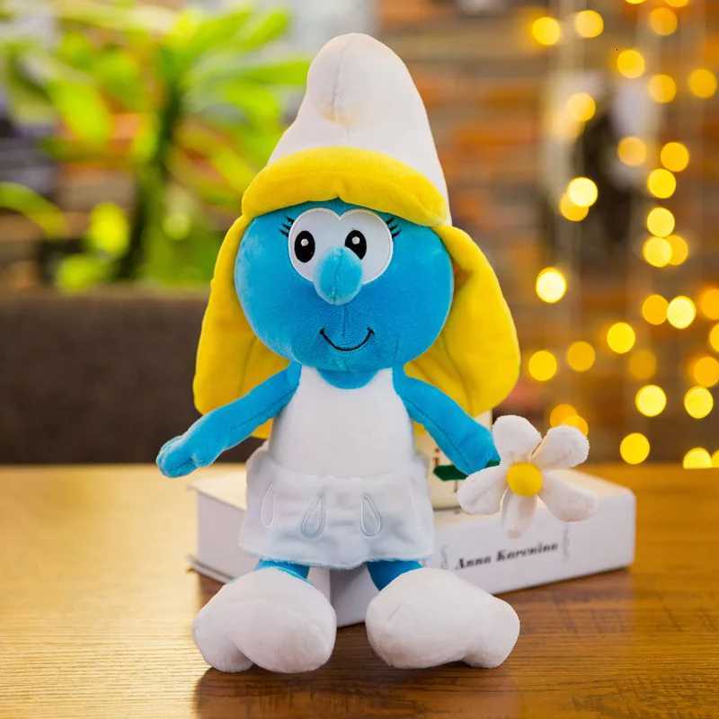 2023 New 40cm Cartoon Character Creative Smurf Cute Plush Toy Kawaii Doll Childrens Soothing Toy Birthday Gift Christmas Gift W251113
