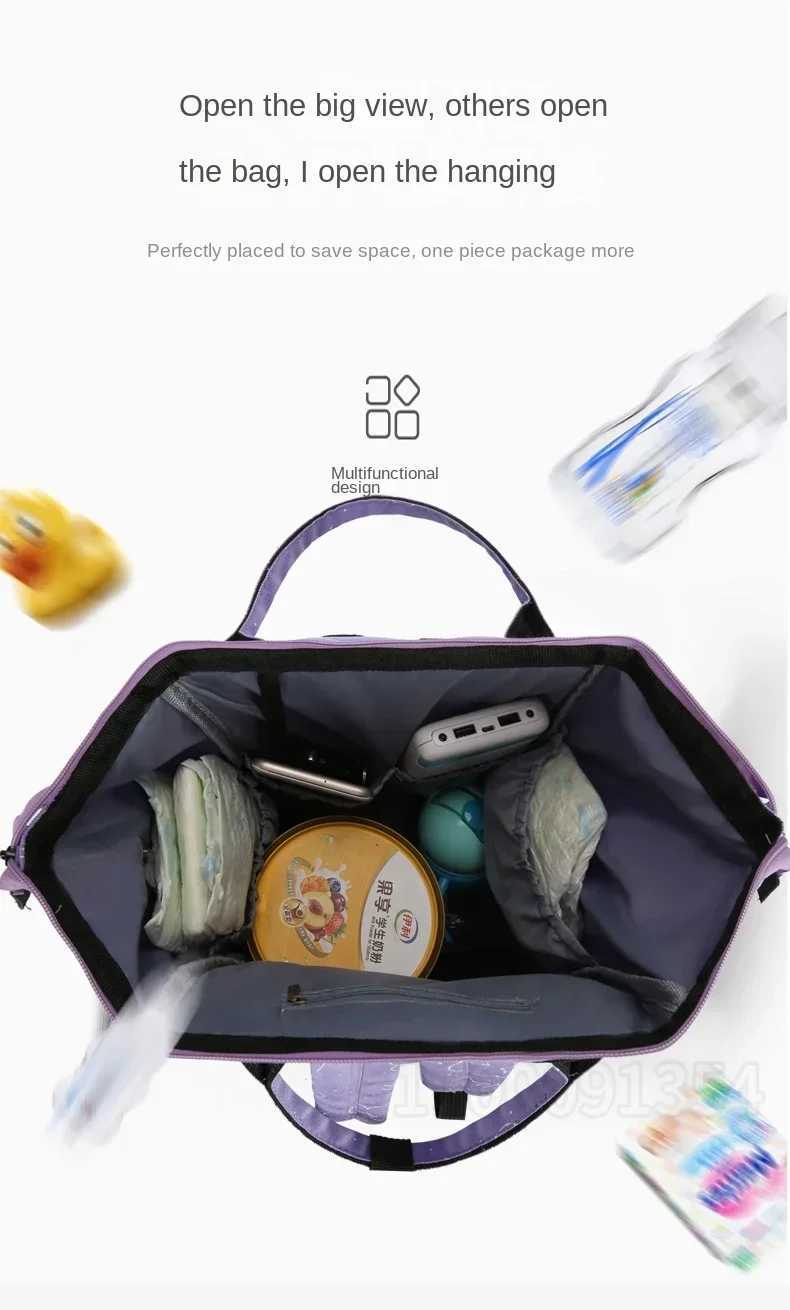 Disney Mickey new diaper bag luxury brand fashionable maternity bag large capacity multifunctional baby diaper bagXJ250412