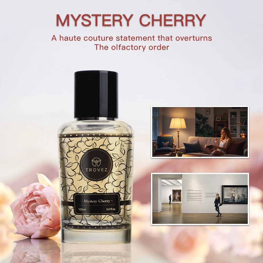 TROVEZ Mystery Cherry 100ml Perfume Long-lasting Fragrance Floral Oriental Tone Unisex Perfume Scent Gifts Body Spray PerfumesT251113