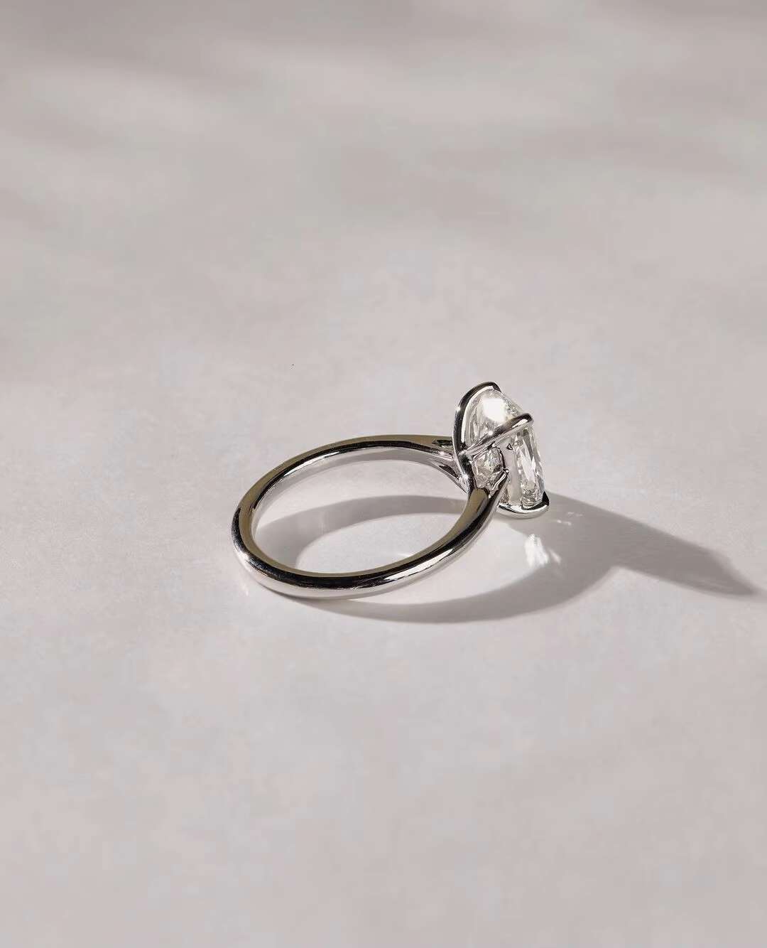 2CT Cushion Cut Moissanite Solitaire Engagement Ring Classic Cushion Moissanite Diamond Ring real 10K Gold Trendy Ring