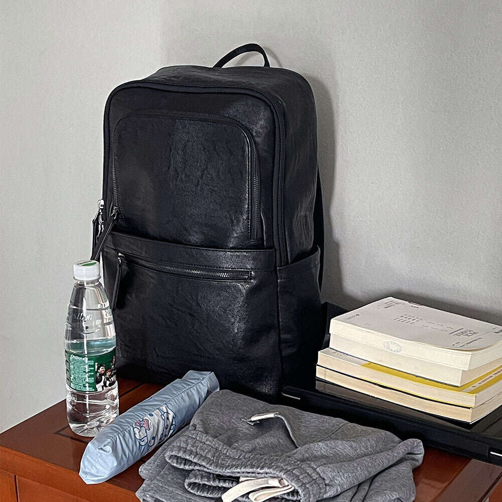 Backpack Men's Korean version Large capacity casual men's computer bag University Travel backpack