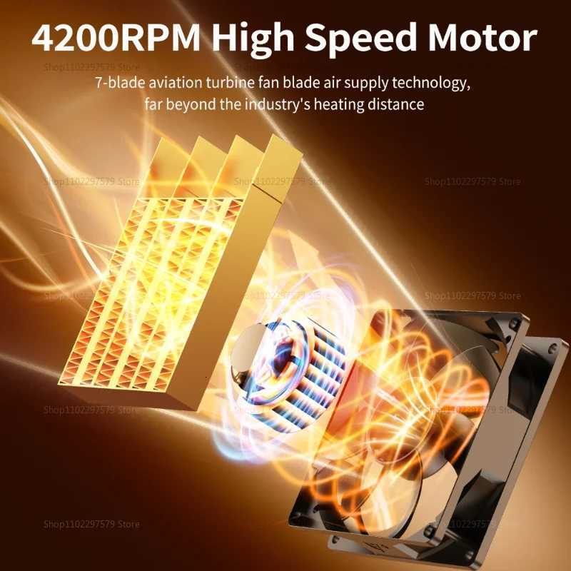 Portable Fireplace Heater for Home Silent Energy Saving PTC Fast Hand Warmer Low Power Desk Hot Air Fan Warm Air Heat Source Y251113