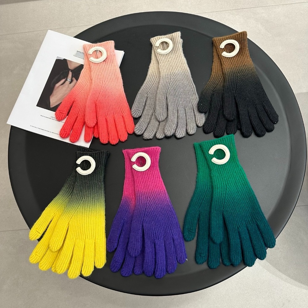 Five Fingers Gloves Designer Autumn Gloves Warms Winter Women Thicken Knitted Coldproof Touch
