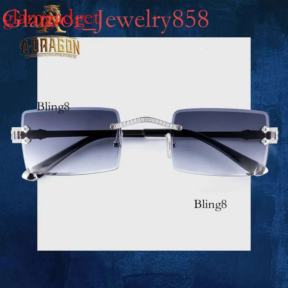 Fashion VVS Moissanite Passed Dia Tester High Quality Eye Glasses for Men