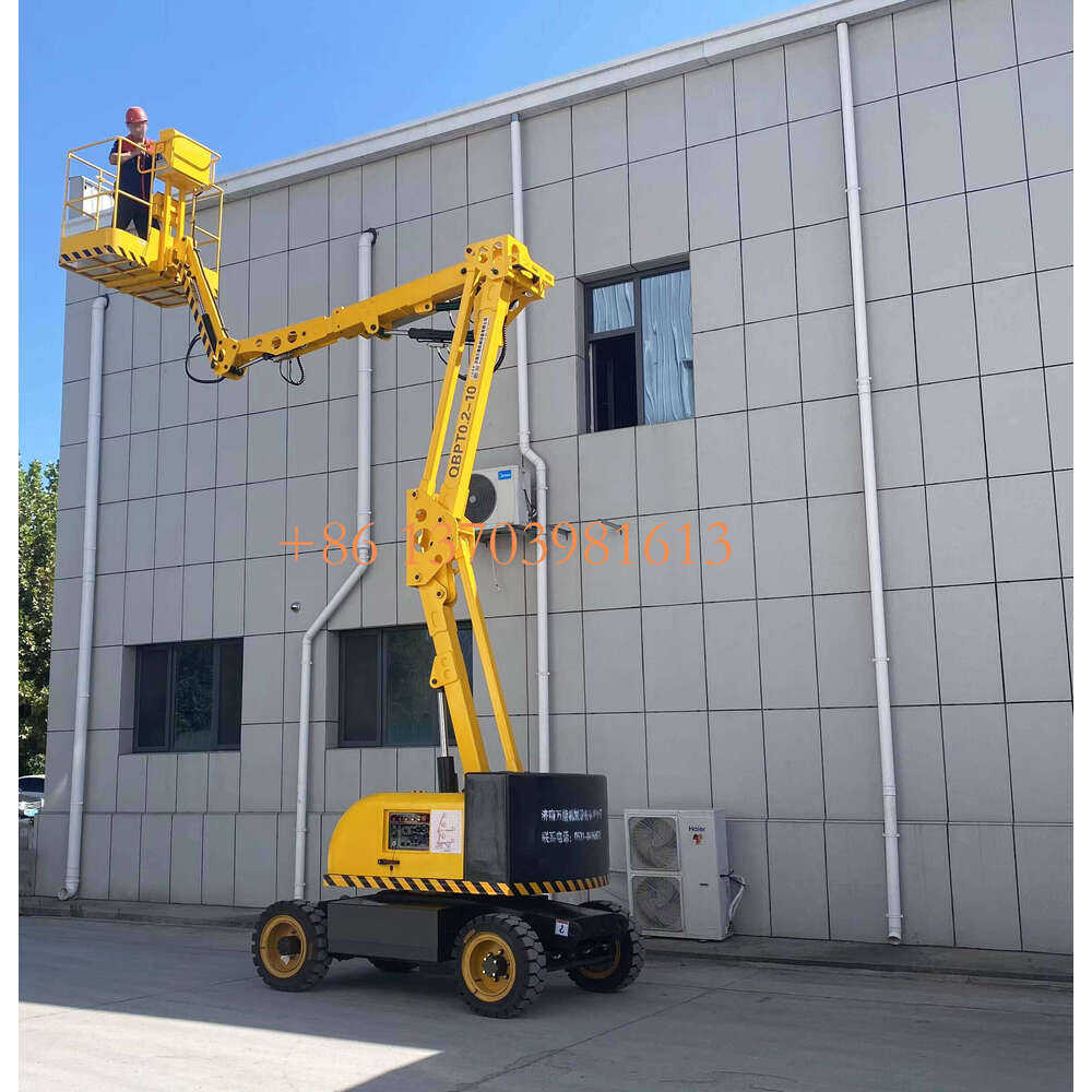 Electric Industrial Spider Ladder Truck Crawler Boom Lift Curved Arm Elevator With 40mtrs Height