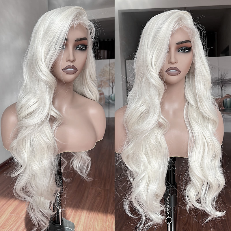 32 inch Hd Frontal Wig Deep Wave Brazilian Wigs Lace Front Look Like Human Hair Wig Long Transparent Glueless Wigs For Women PrePlucked Synthetic Hair