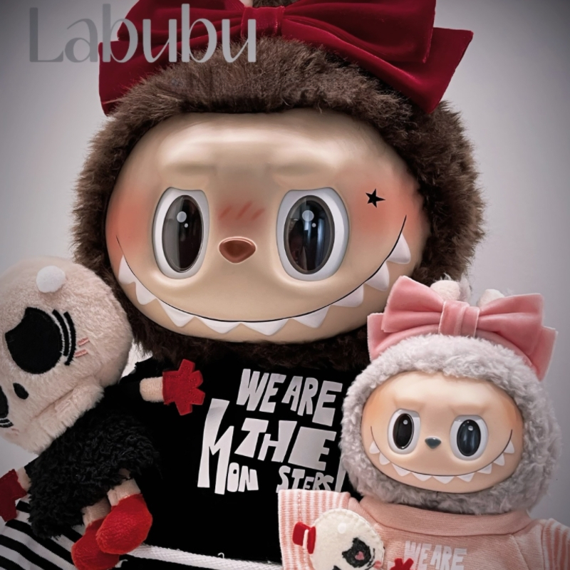 38Cm labubu Valentine's Day The Monsters Catch If You Like Me Trendy Garage Kit Collection Valentine Gift Zimomo A gift for the child PVC Figurin