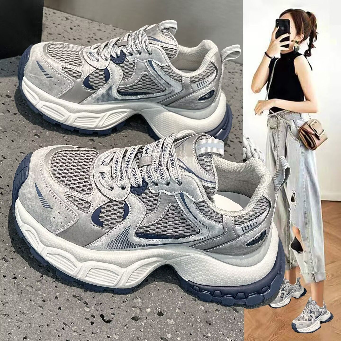 Designer for Women New Height-Increasing Casual Sneakers Women's Shoes