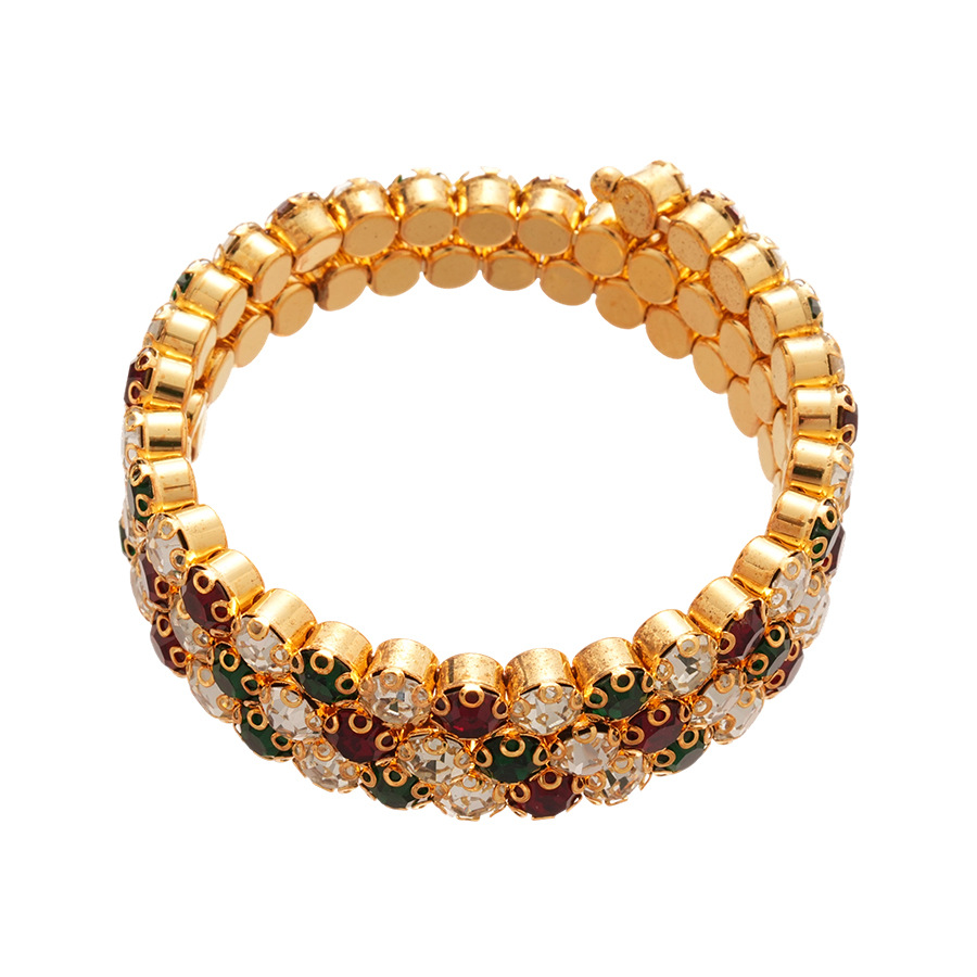 French Retro Diamond-Encrusted Three-Layer Open Dopamine Temperament Niche Versatile Bracelet Light Luxury High-End Feel Jewelry - view 5