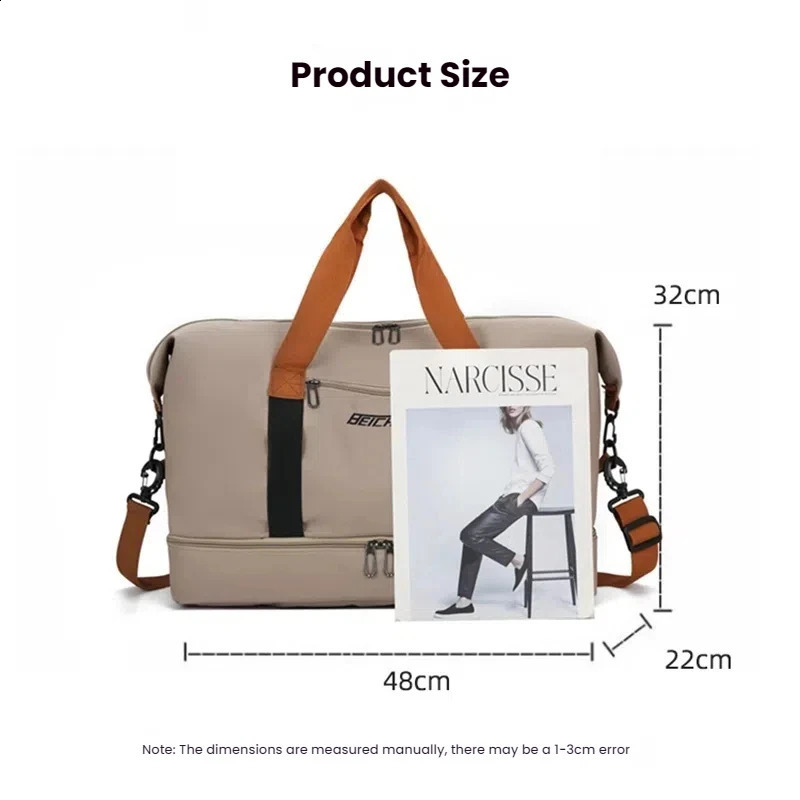Large Capacity Fitness Bag Travel Storage Bag Clothing Storage Bag Short Distance Luggage Bag Anti Sailor Bag250403
