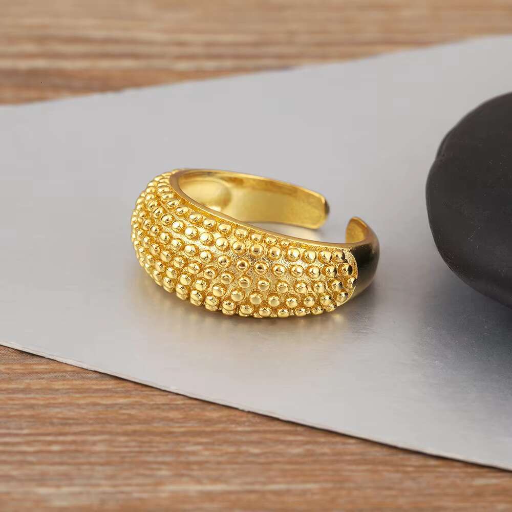 QIKU Creative Design Hip Hop Punk Copper Adjustable Opening Rings Women Jewelry Unusual Accessories Versatile Female Charm Gift