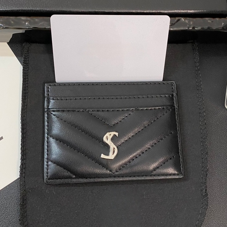 Top Luxury Designe Purse crocodile leather credit Card Holder Metal decoration Caviar Wallet Y3 business card Purse Women Men Key Coin y3l bag With Famous box 10A