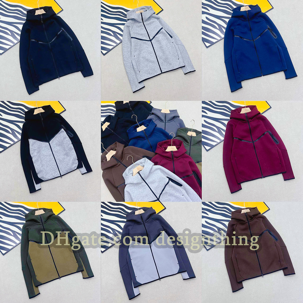 Designer Hoodie Tech Fleece Men Jacket Splicing Sweatpants Set Asian Size Tracksuit Streetwear Sportswear Fashion Jogging Outfit Comfortable Fit