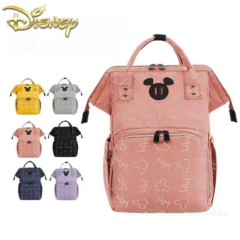 Disney Mickey new dial pack USB multifunctional baby dial pack backpack cartoon baby bag lightweight and stylishXJ250412