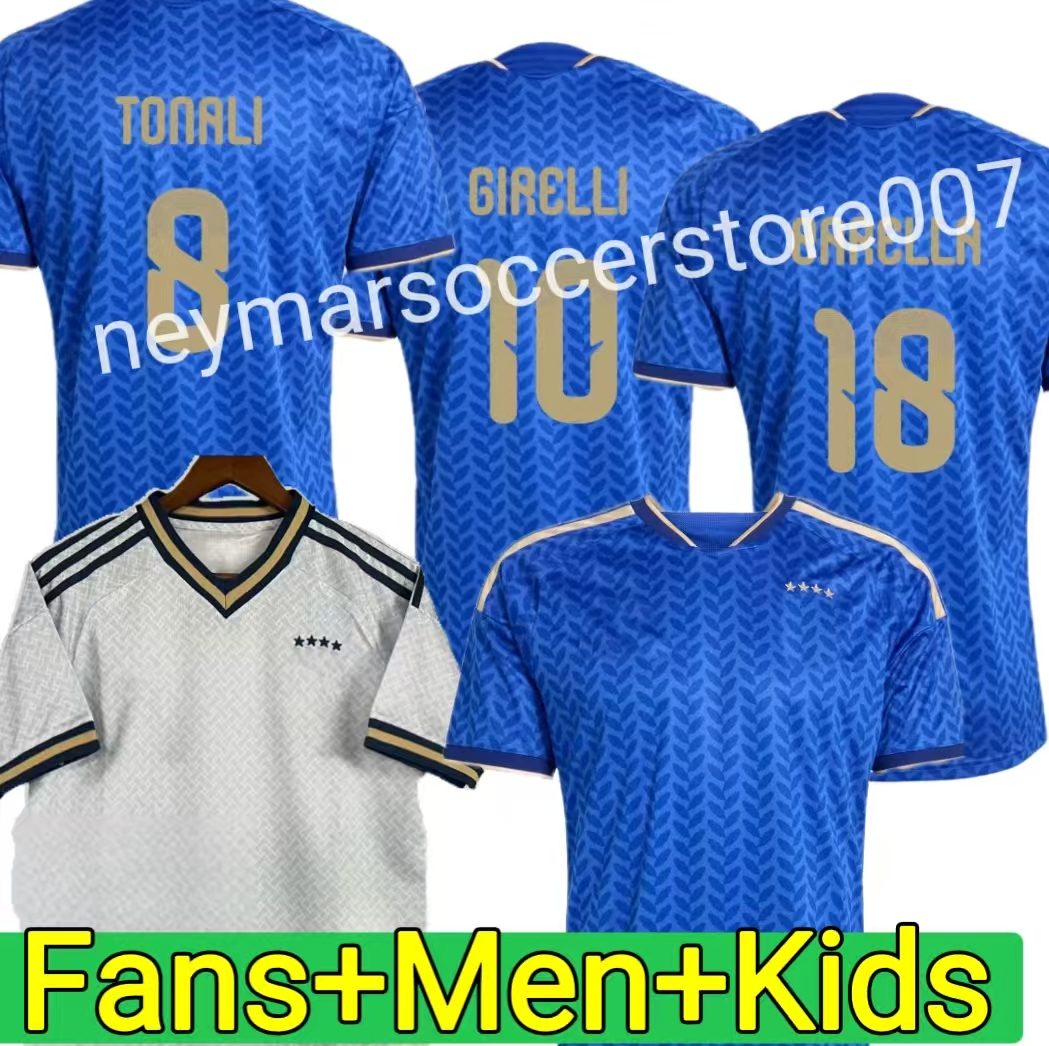 Maglia italia soccer jerseys 2026 2027 home away 25 26 27 ITALYS football shirts tonali women adult kids kit fans player short sleeve top quality GOALKEEPER