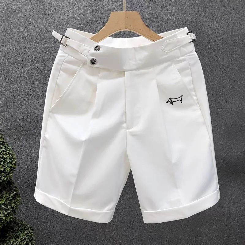High Quality Golf Shorts Mens Golf Wear 2025 Summer Suit Shorts Fashion Business Casual Middle Pants Mens Golf Clothing 250411