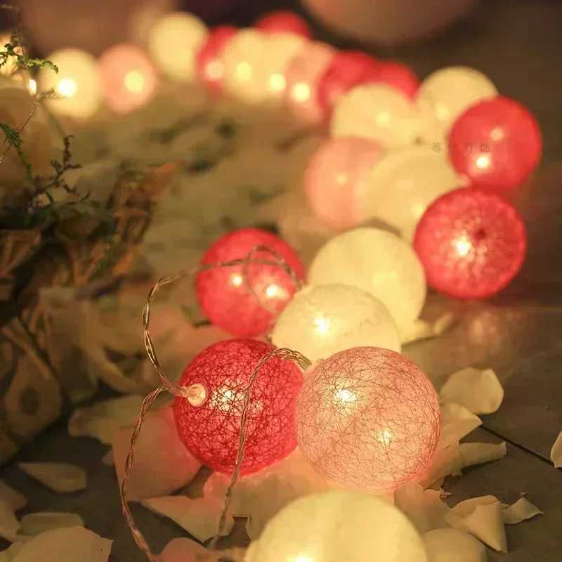 20LED Ball String Lights Lantern Rattan Battery or USB Control Wedding Christmas Decor Lighting Home Party Garden Ornament Lamps M251113