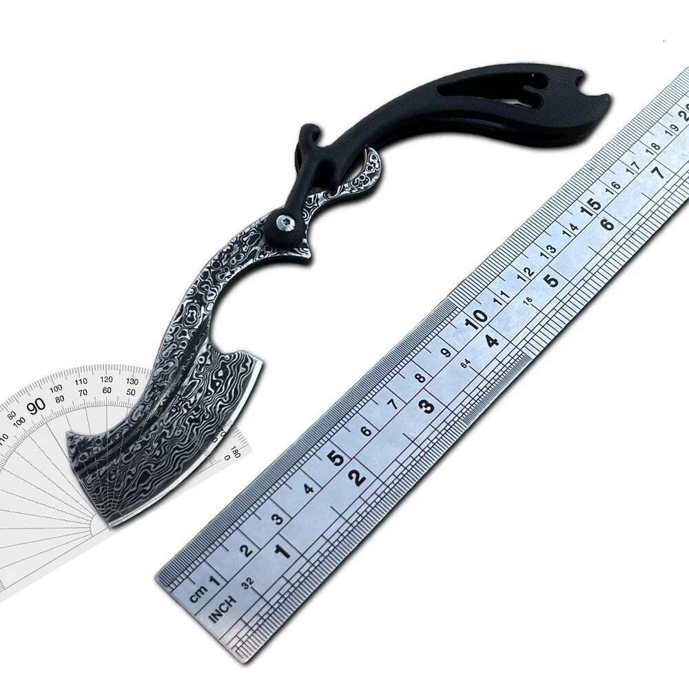 Damascus Steel Razor Folding Pocket Knife G10 Handle High Quality Outdoor Camping Knives Hunting Hiking Survival EDC Tools