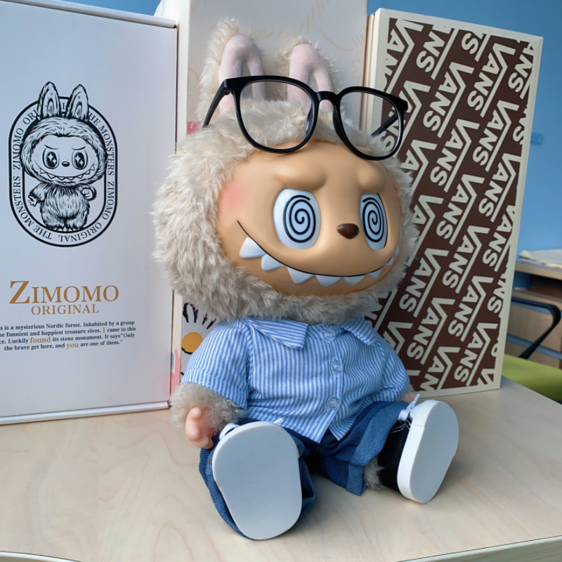 Labubu 40cm Fashion Big Vinyl Doll The Monsters Flip With Me Series Collection Decoration Cute Doll Festivals Gift
