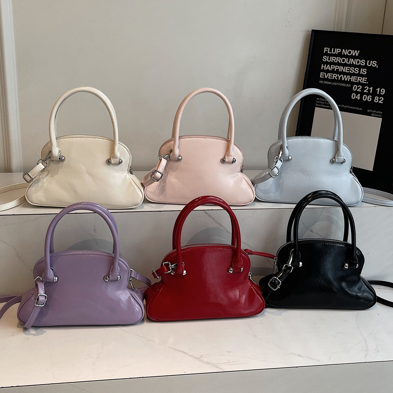 2025S Designer Women S Bag Women S Solid Color Handbag With Simple Texture For Spring And Summer Crossbody Women S New Versatile Single Shoulder Shell