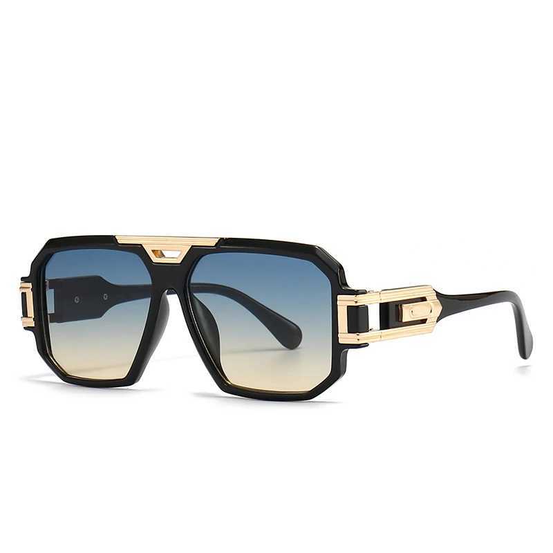 Cross-Border Export New Modern Retro Large Frame Mens Sunglasses Ins Style Street Style Big Brand InkC250412