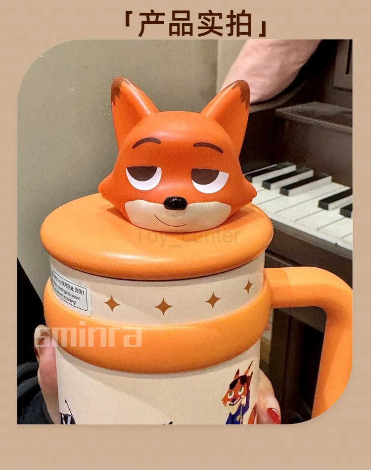 Disney Zootopia Judy Hopps Nick Wilde Thermos large capacity easy to carry outdoor home office cup childrens birthday gift H2512031