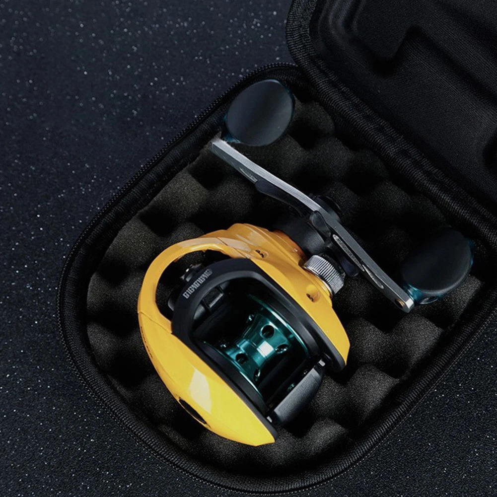Fishing reel protection box waterproof hard EVA bag builtin anti pressure sponge bait wheel accessories 250410