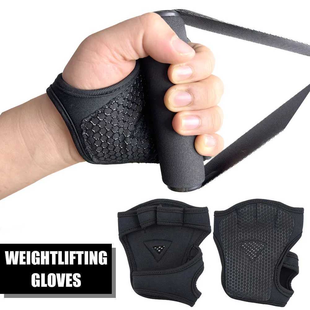 Gym Gloves Fitness Weight Lifting Gloves Men Women Body Building Non-Slip Half Finger Gloves Wrist Support Weightlifting SupplyC250412