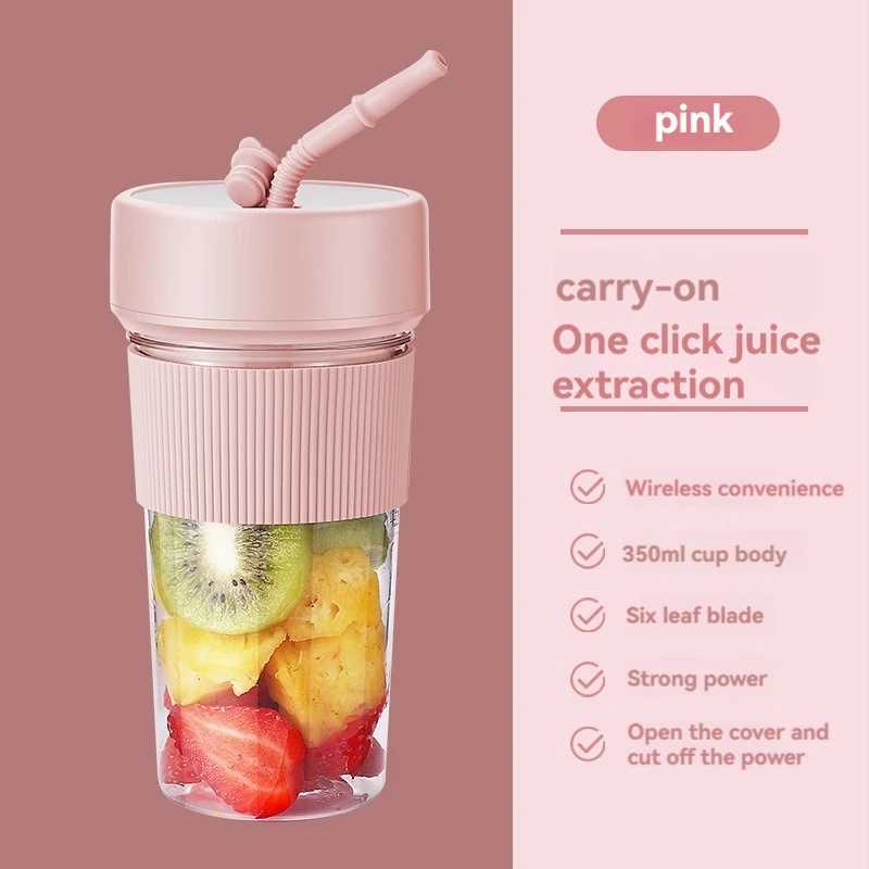 New Electric Fresh Juicer Powerful Crushed Ice Wireless Mini Portable Blender Bottle Juice Extractors Smoothie Mixer Cup C251113