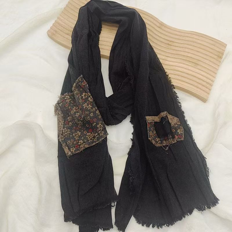 T468 Korean version of the new literary retro scarf spring, summer and autumn hot decoration fresh beggar style sunshade long scarf