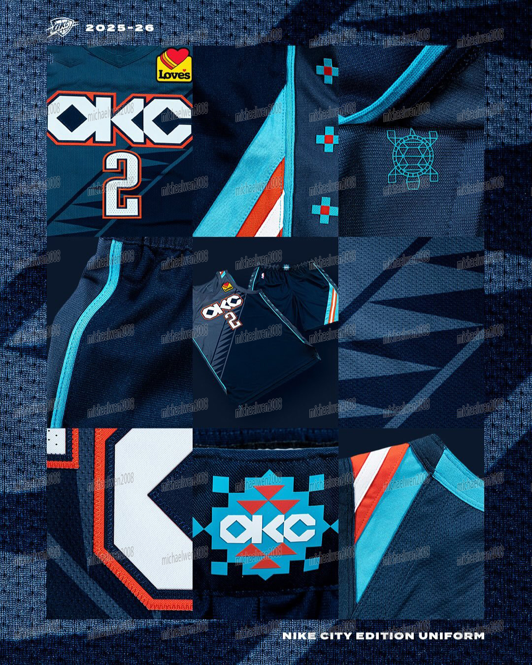 OKC Oklahomas City Thunders 2025-26 City Basketball Jersey Shai Gilgeous-Alexander Chet Holmgren Caruso Luguentz Dort Jalen Williams Flagler CUSTOM YO
