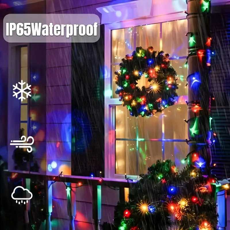 LED Solar String Lights Solar Powered with 8 Modes Waterproof Fairy Lights for Christmas Patio Garden Tree Party Yard Decoration M251113