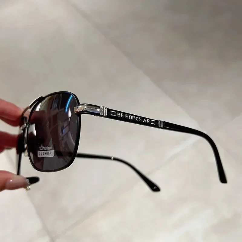 Vintage Pilot Polarized Sunglasses Men 2024 Fashion Driving Fishing Outdoor Trendy Photochromic Lens Sun Glasses For FemaleC250412